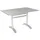 ACAMP Gartentisch 120 x 80 x 75 cm Silber