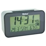 MEBUS Funk-Wecker digital ohne 2x AAA Batterien 7,1x12x4,8cm anthrazit