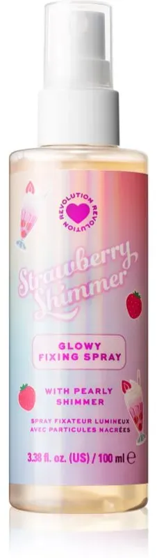 I Heart Revolution Milkshake Strawberry Shimmer aufhellendes Fixierspray 50 ml