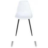 VCM Polar Esszimmerstuhl Schalenstuhl weiß.