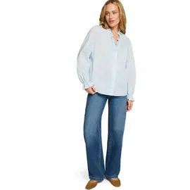 Zero Bluse mit Rüschen Blau 38