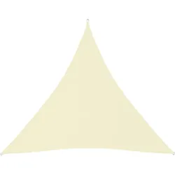 vidaXL Sonnensegel Oxford-Gewebe Dreieckig 4x4x4 m Creme