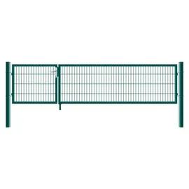 Home Deluxe Doppelflügel Gartentor Aditus 100 x 350 cm moosgrün