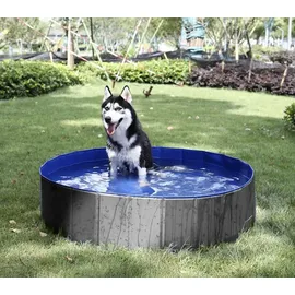 PURLOVE Faltbarer Hundepool 230 l Blau 100x30 cm