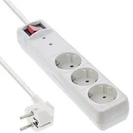 InLine Steckdosenleiste 1,5 m Weiß 3 St.