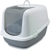 Savic XXL Katzentoilette NESTOR JUMBO weiss-grau speziell für große Katzenrassen