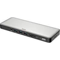 Deltaco USB-C Dockingstation 2xHDMI/DP/USB/RJ45/SD 96W (USB-C, 15 Ports), +