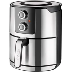 Unold 58655 HEISSLUFTFRITTEUSE XL 5L 1400W Edelstahl , zum gesunden Frittieren, Grillen, Garen, Braten, Dörren uvm.