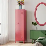 [en.casa] Einzelspind Kurikka 137 x 38 x 38 cm Wassermelonenrot