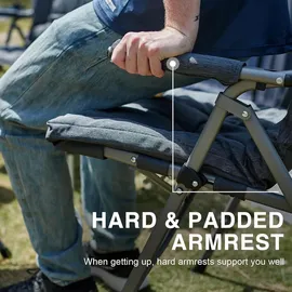 EVER ADVANCED Campingstuhl Faltbar Grau