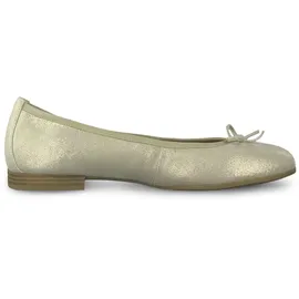 TAMARIS Damen, Ballerina Leder flach, braun, 40 EU