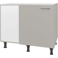 Nobilia Eckunterschrank Touch 100 x 58,3 x 87 cm Grau