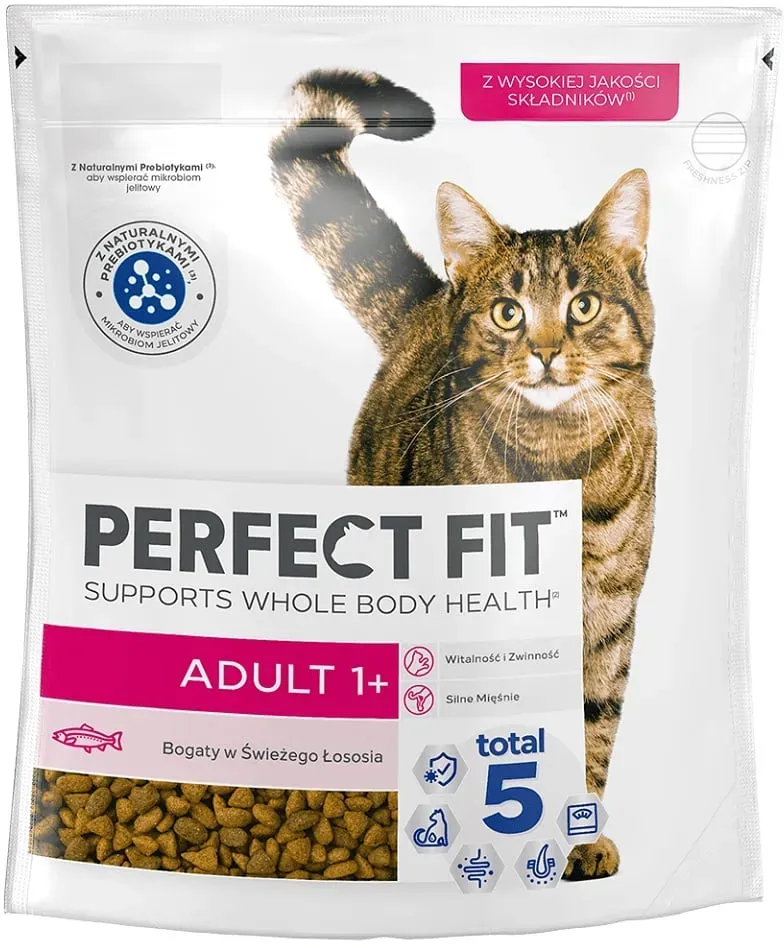 PERFECT FIT (Adult 1+) 750g Reich an Lachs – Trockenfutter für Katzen