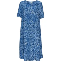 Viskose-Kleid, Muster blau, 40