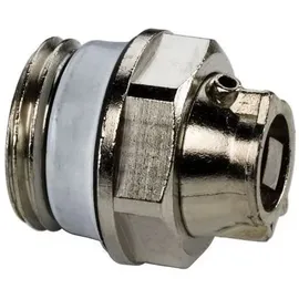 Flamco Luftstopfen C Exclusiv G 1/2" Außengewinde Messing vernickelt Metall Auslauf, schwenkbar