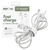 Panzer Glass USB-C auf USB-C 1,2 m Weiß