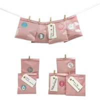 Frau WUNDERVoll® DIY Adventskalender zum Befüllen Bescherung, Papiertueten flach