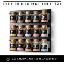 Ankerkraut Gewürzregal 15er 0 x 0 x 0 cm Schwarz