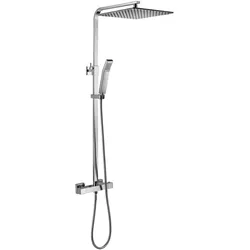 Schütte Duschsystem SUMBA, Edelstahl Regendusche mit Thermostat Duscharmatur, Duschbrause, Dusche Chrom