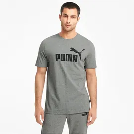 Puma Essential Logo T-Shirt Herren 03 medium gray heather M