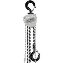 Wiltec Kettenzug bis 250 kg, robuster Handkettenzug 3 m Hubhöhe, Tragmittel mit 3 m Lastkette, Hebezeug manuell, hochbelastbares Hebemittel