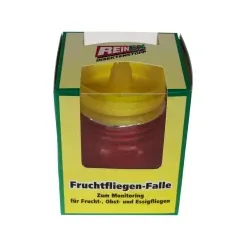 Reinex Fruchtfliegen-Falle, Insektenstopp für Frucht-, Obst- und Essigfliegen, 1 Stück