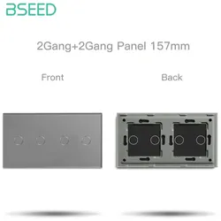 BSEED-Glasschalttafeln Grau Zweipolig Zweipolig