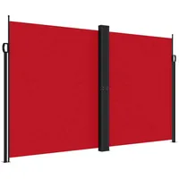 vidaXL Seitenmarkise Ausziehbar Rot 200x1200 cm