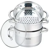 Klausberg STEAM POT KLAUSBERG 4 ELEM. 18cm KB-7136, Pfanne + Kochtopf