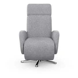 sit&more TV-Sessel Grenoble Kunstleder 71 x 110 x 82 cm Silber mit Kopfteilverstellung, wahlweise mit 2 Motoren, Akku & Aufstehhilfe