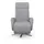 sit&more TV-Sessel Grenoble Kunstleder 71 x 110 x 82 cm Silber mit Kopfteilverstellung, wahlweise mit 2 Motoren, Akku & Aufstehhilfe