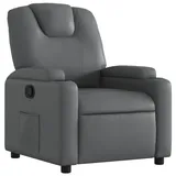 vidaXL Relaxsessel Grau Kunstleder 50 x 97 x 50 cm Grau mit Liegeposition