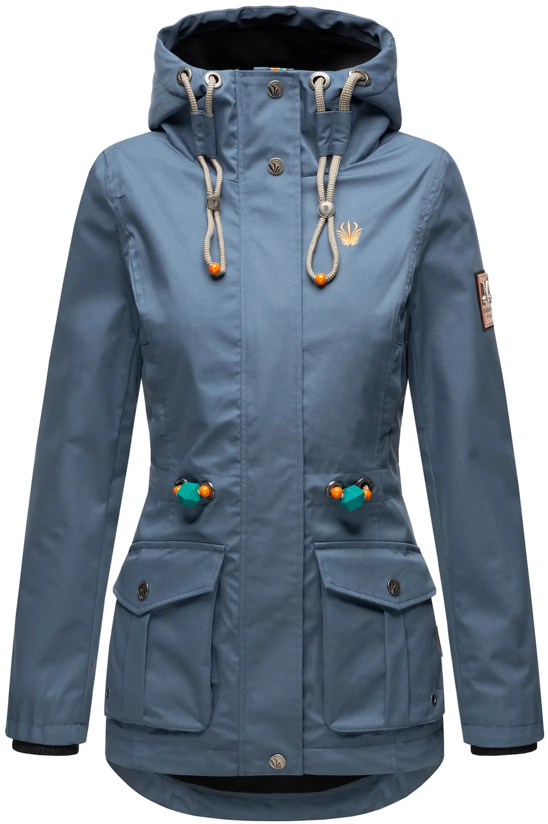 MARIKOO Damen Outdoorjacke aus Wasserabweisendem Obermaterial Babetaa