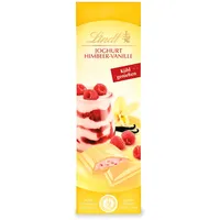 Lindt Schokolade Joghurt Himbeer-Vanille | 100 g Tafel | Weiße Schokolade mit erfrischender Joghurt-Himbeer-Vanille-Crème | Kühl genießen | Schokoladentafel | Schokoladengeschenk