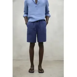 ECOALF für Herren. MCMGAPCMUSY00747S25-165 Kurze Hosen Musy blau (L), Lässig, Leinen, Nachhaltig