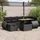 vidaXL Garten-Lounge-Set 8-tlg. schwarz