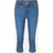 Tom Tailor Damen TTLENE Capri Jeans mit hohem Stretch, blau, Uni, Gr. 31