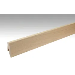 MEISTER Fußleiste Profil 3 PK Eiche naturhell 1213 für Parkettböden - 2380 x 60 x 20 mm