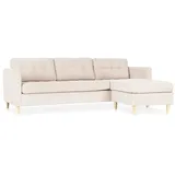 VCM ebuy24 Marino Sofa AB1 Chaiselongue rechts oder Links gewendet Samt Sand)