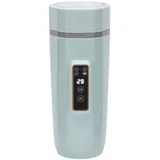 SABUIDDS Reise Elektrisch Wasserkocher Klein, 350ml Tragbarer Mini-Heizbecher 220V 300W Schnellkoch-Teekanne-Heizbecher mit Temperatureinstellung für Büros/Hotels/Reisen/Camping und Familien, Grün