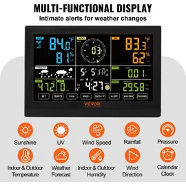 Vevor 7-in-1 Wetterstation Mehrfarbig 190,5 mm