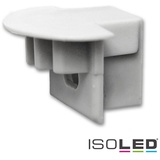 ISOLED Endkappe, für Profil MAXI-EB10 silber, mit Kabeldurchführung