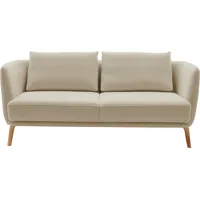 Schöner Wohnen 2,5-Sitzer SCHÖNER WOHNEN-KOLLEKTION "Pearl - 5 Jahre Hersteller-Garantie, auch in Bouclé" Sofas Gr. B/H/T: 190cm x 71cm x 91cm, Boucle, beige (sand) Maße (BHT): 1907191 cm, Füße Massivholz