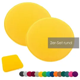 heimtexland Sitzkissen 35 x 35 cm gelb 2 St.