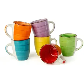 Spetebo Kaffeetasse 0,34 l Bunt 6 St.