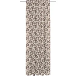 Vorhang ADAM "Good old days" Gr. 1, rot (natur, dunkelrot), B:142cm H:145cm, Jacquard, Baumwolle, Gardinen, aus Bio-Baumwolle