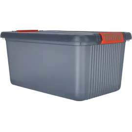KIS Aufbewahrungsbox K Latch stapelbar (B x H x T) 590 x 180 x 390 mm Rauchgrau/Transparent 1 Stk