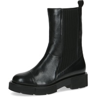 CAPRICE Damen Stiefel ohne Absatz Airmotion aus Leder Winter Weite G, Schwarz (Black Nappa), 41 EU