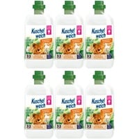 6x750ml Kuschelweich Weichspüler Naturliebe Birnenblüte &Hafermilch vegan 192WL