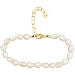 cai Armband 925 Sterling Silber vergoldet Perlen